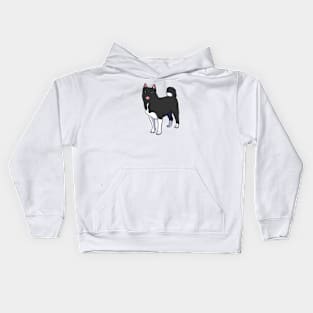 Grey Akita Kids Hoodie